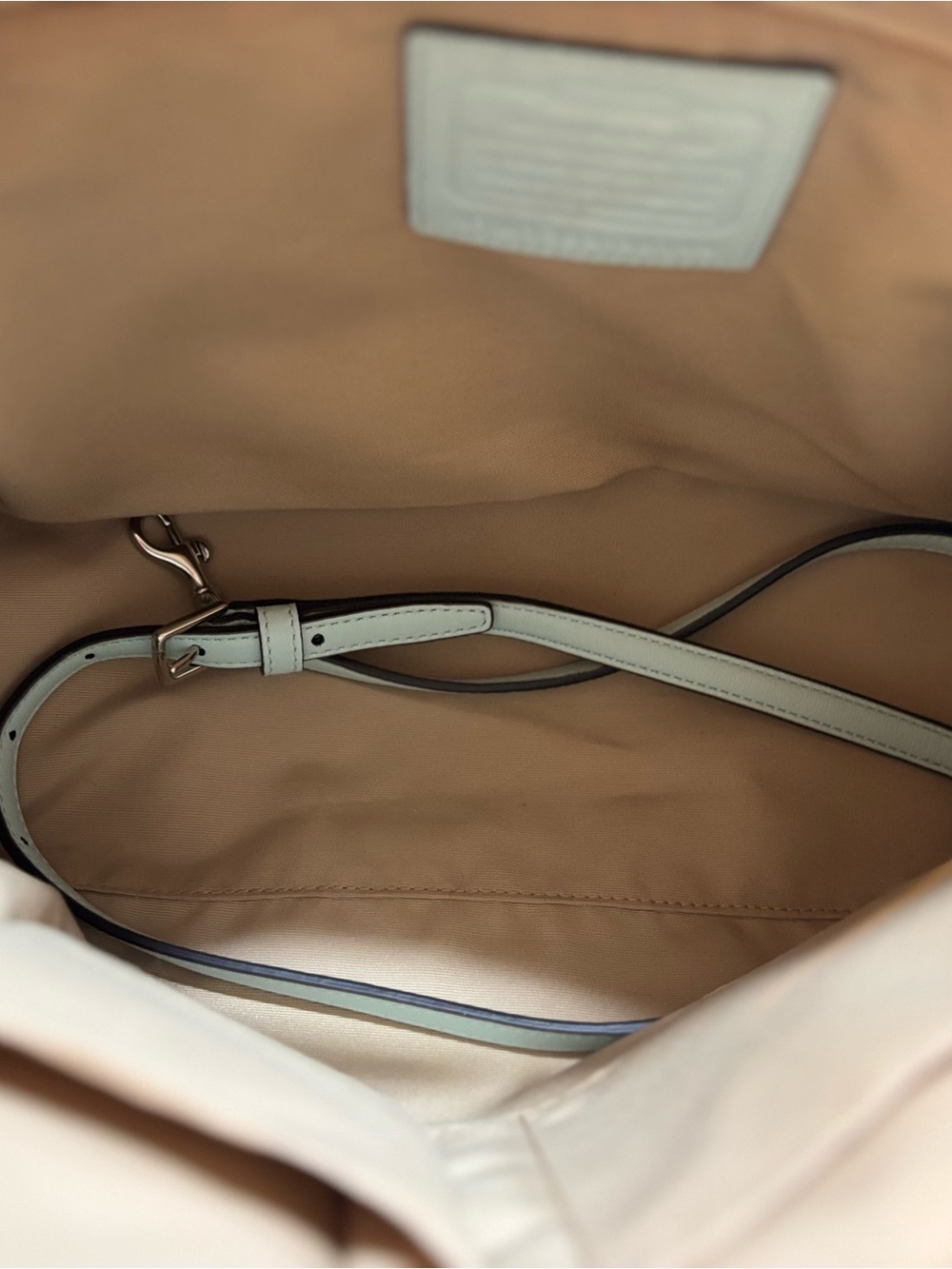 Coach Bleeker Preston Satchel 2013 with crossbody and Coach dusty lt blue - Picture 7 of 8